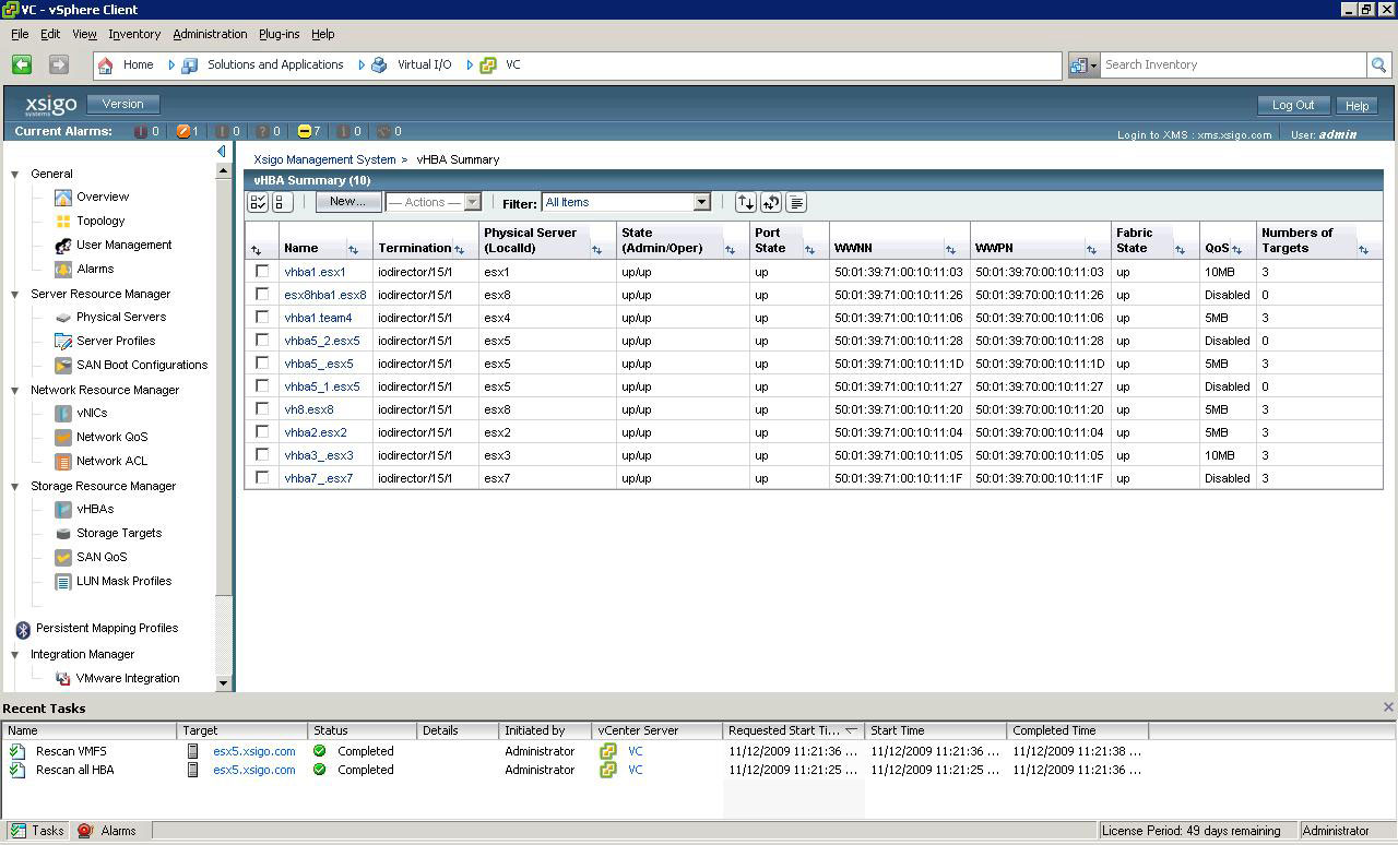 XMS console