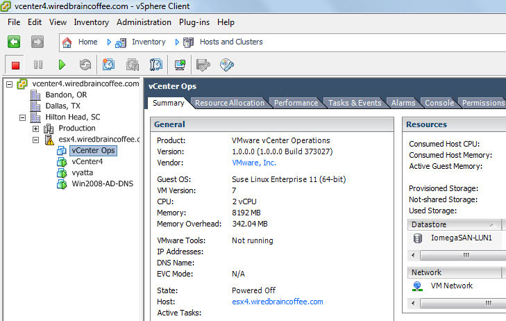 Tada...vCenter Operations is ready for monitoring.