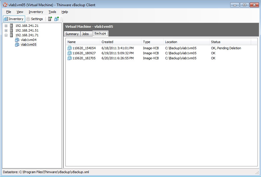 Thinware vBackup