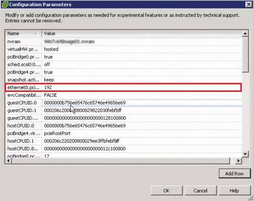 Finding the Ethernet PCI slot value