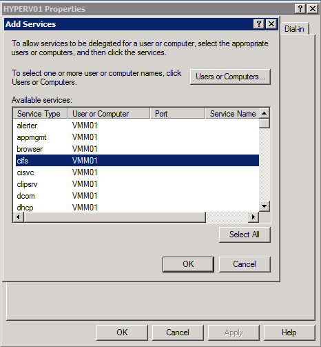 click cifs and click Add